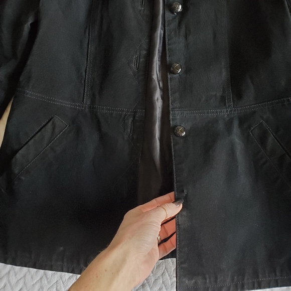 Vintage 90's Neutral Zone Black Suede Button Up Jacket Size Medium - Picture 7 of 16